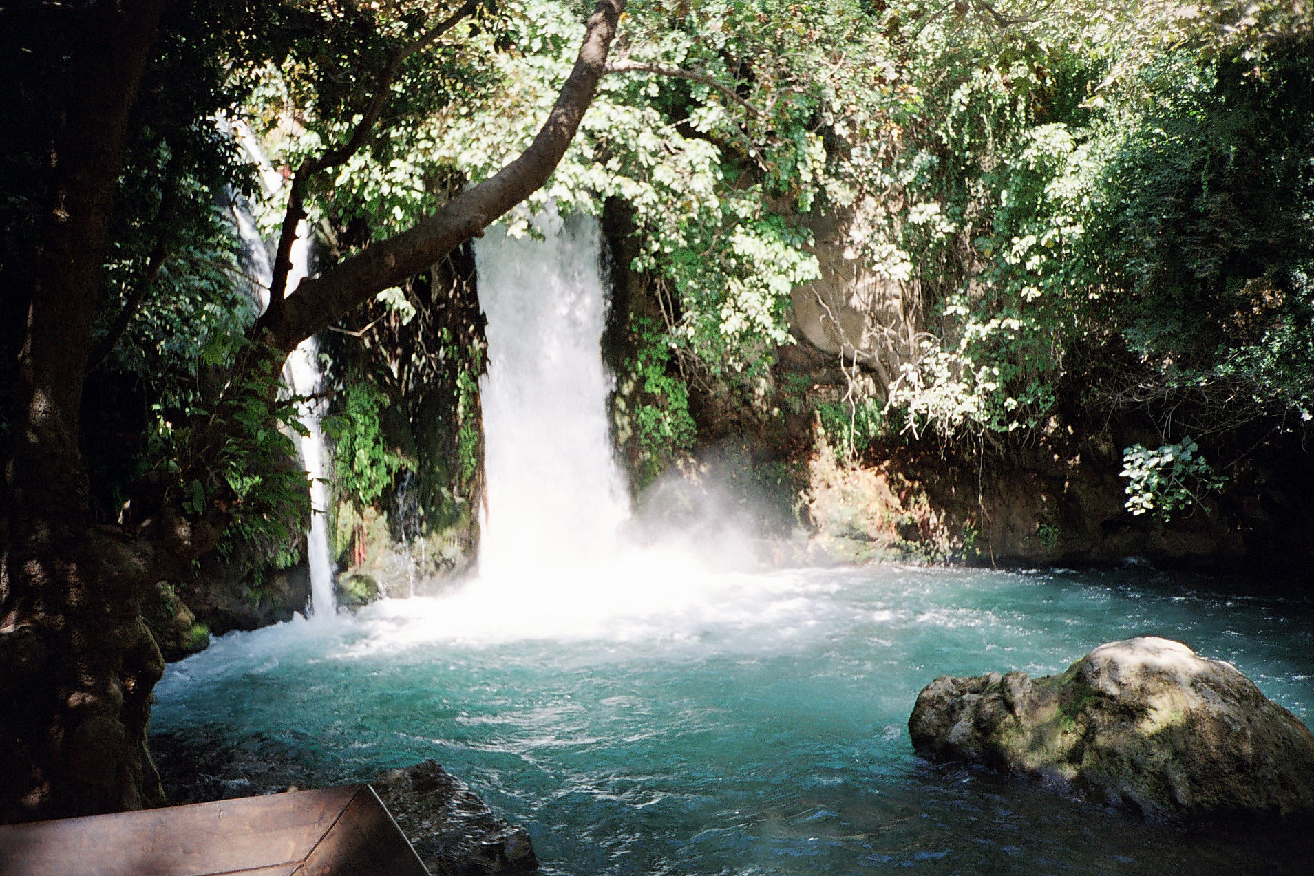 Banias waterfall, once the district of Caesarea Philippi, where Jesus asked his disciples,'Who do you say that I am?'